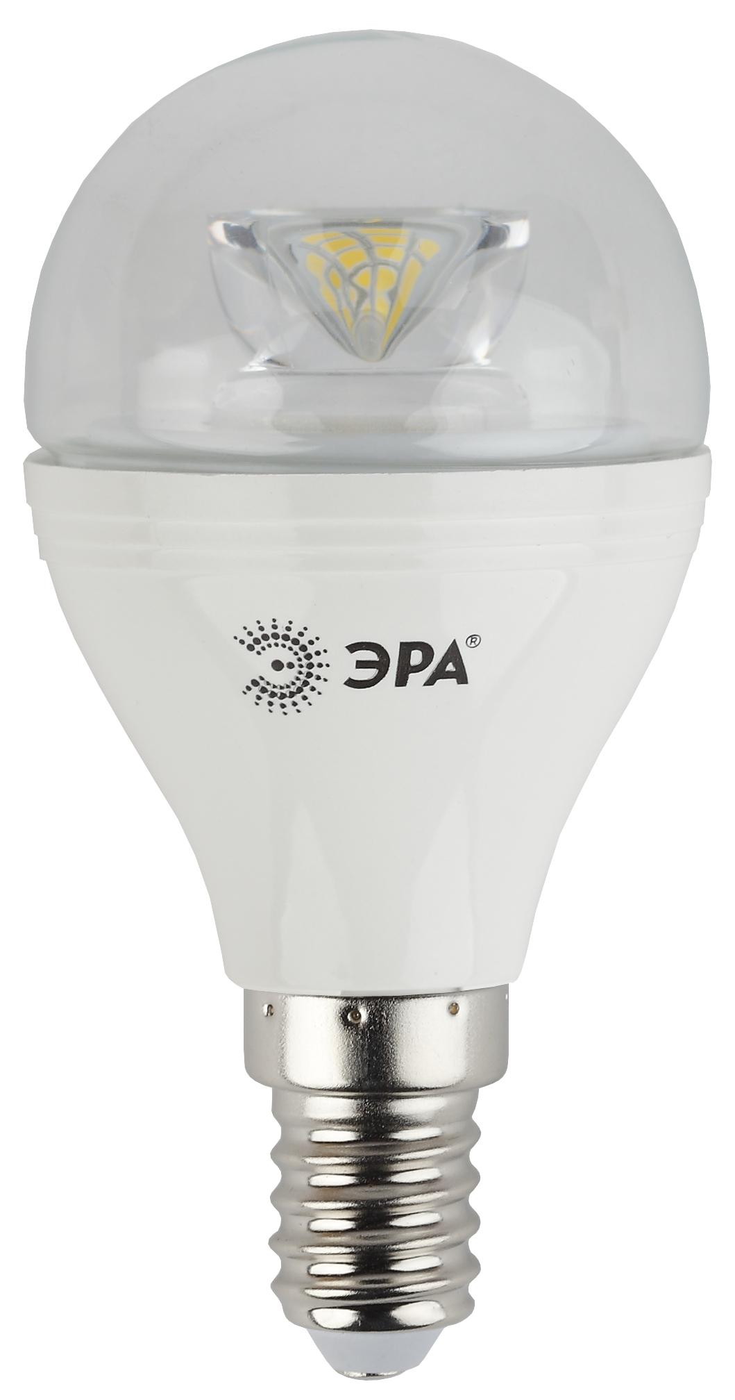 

Лампа светодиодная ЭРА Led smd p45-7w-827-e14-clear, Led smd p45-7w-827-e14-clear