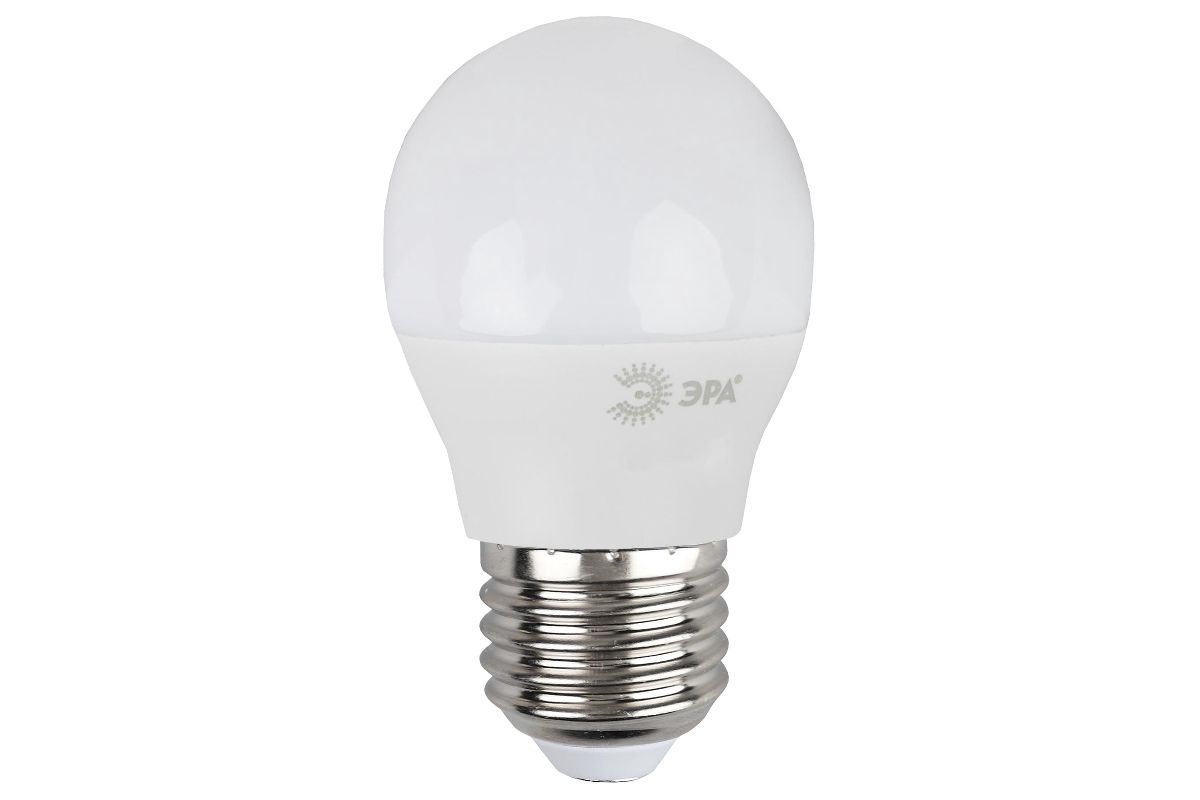 Лампа светодиодная ЭРА LED smd P45-7w-827-E27 - цена, фото - купить в  Москве, СПб и РФ