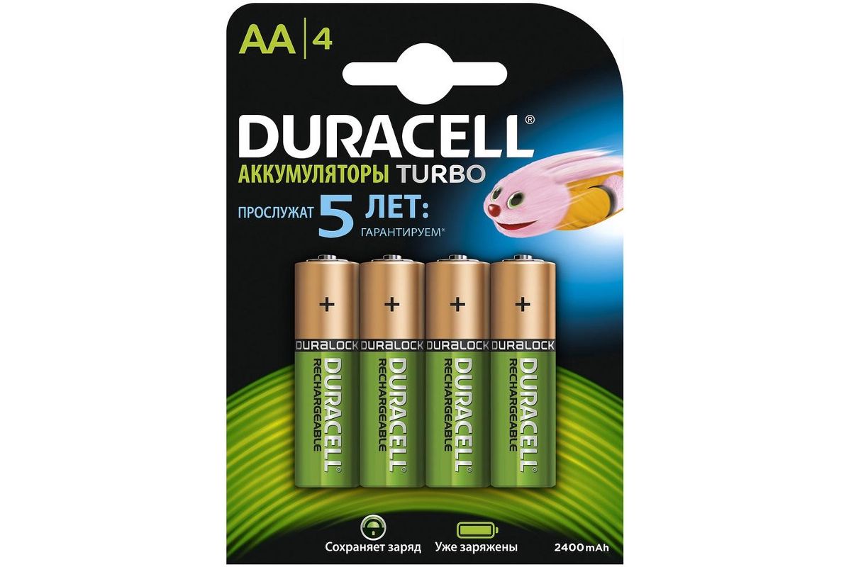 Аккумулятор DURACELL HR6-4BL Б0014863 Тип: AA (LR6) (Кол-во в уп. 4шт.)  купить в Уфе по доступной цене: характеристики и фото