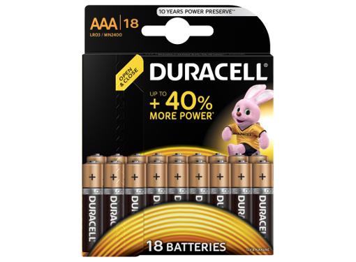  DURACELL LR03-18BL BASIC 0014449 : AAA (LR03) (-  . 18.)