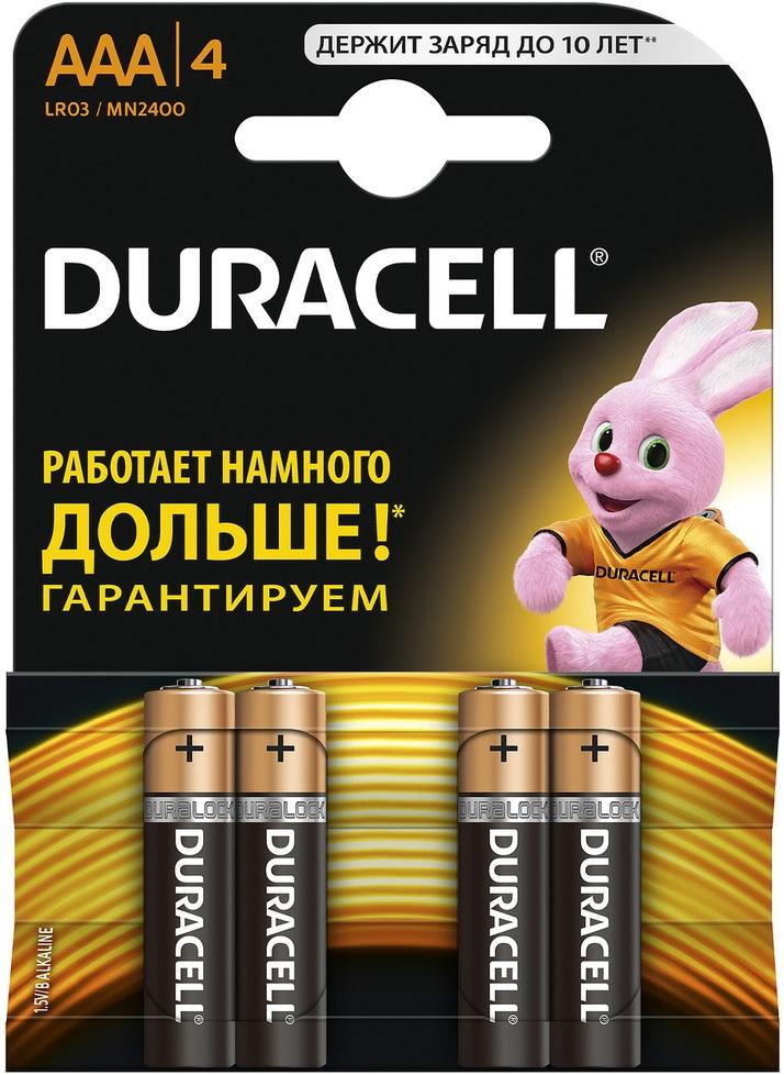 

Батарейка Duracell Lr03-4bl basic Б0014046