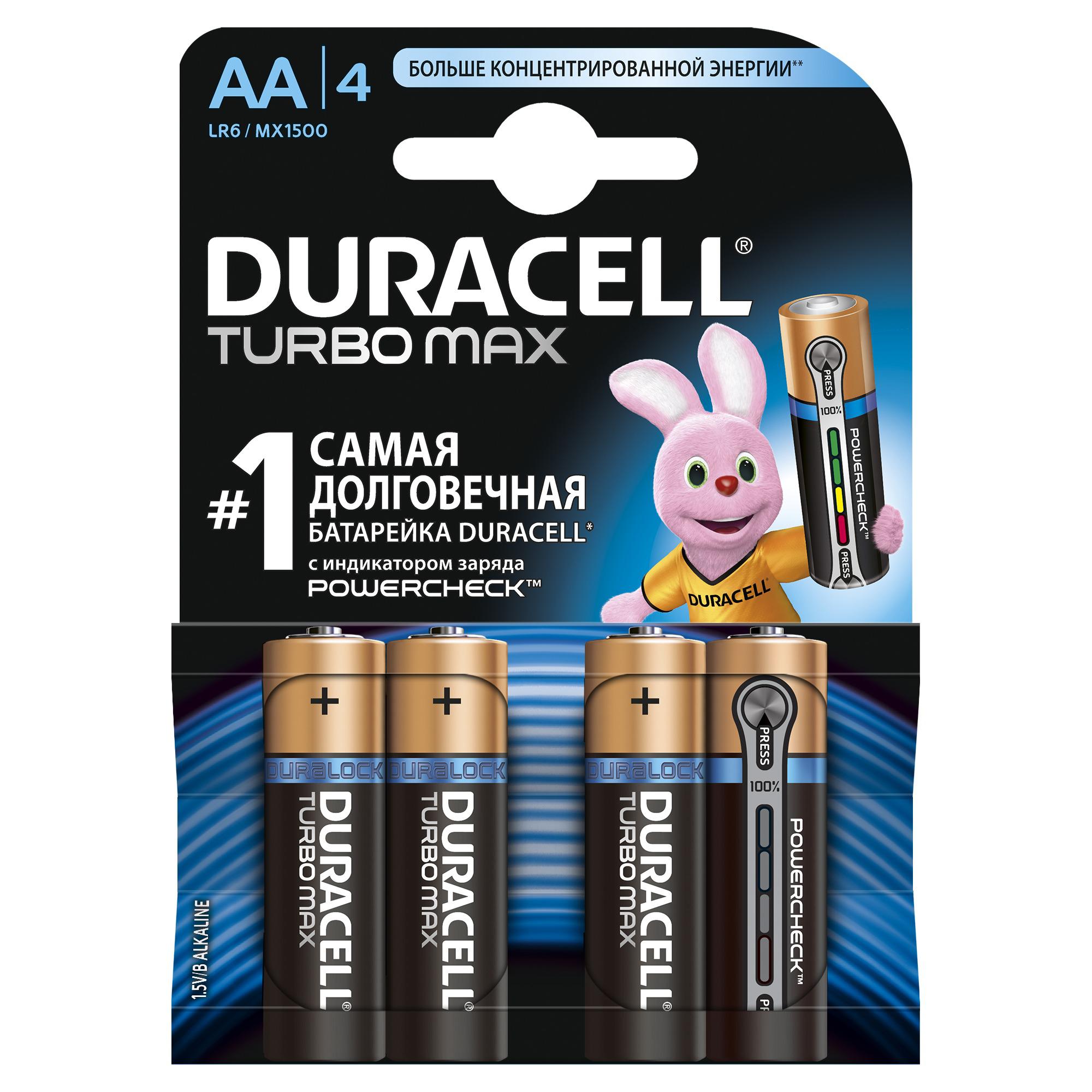 

Батарейка Duracell Lr6-4bl turbo Б0014049