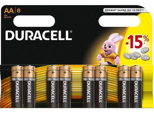  DURACELL LR6-8BL BASIC C0037387 : AA (LR6) (-  . 8.)