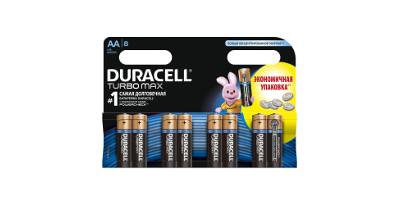  DURACELL LR6-8BL TURBO C0038941 : AA (LR6) (-  . 8.)