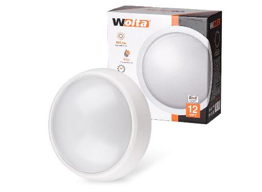 Изображение товара Потолочный светильник WOLTA LCL12-OCs с датчиком движения 12 Вт IP54 овал белый