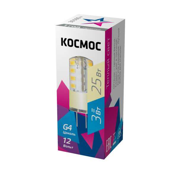 

Лампа КОСМОС 482436 lksmled3wjcg412v30
