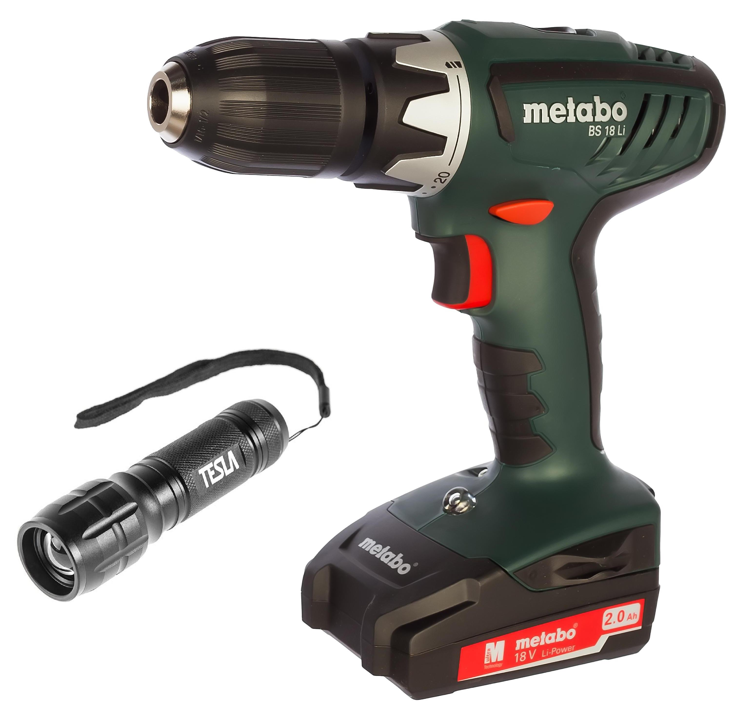 

Набор Metabo Дрель аккумуляторная bs 18 li (602116530) +Фонарь lk1-150p
