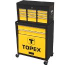 Изображение товара Тележка для инструмента TOPEX 79R500 с 4 ящиками и полкой для домашних мастеров