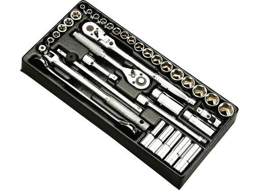 Изображение товара Набор инструментов HANS TT-38 38 предметов 3/8'' профессиональный ложемент