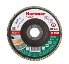 Круг Лепестковый Торцевой (КЛТ) HAMMER КЛТ 1 Ф125х22 Р100 213-021