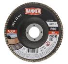Круг Лепестковый Торцевой (КЛТ) HAMMER КЛТ 1 Ф125х22 Р80 213-026