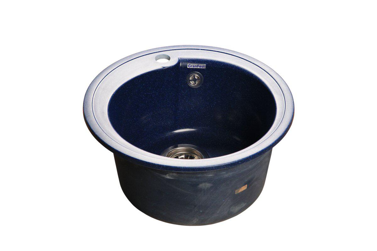 

Мойка кухонная Granfest Rondo gf-r--450 синий