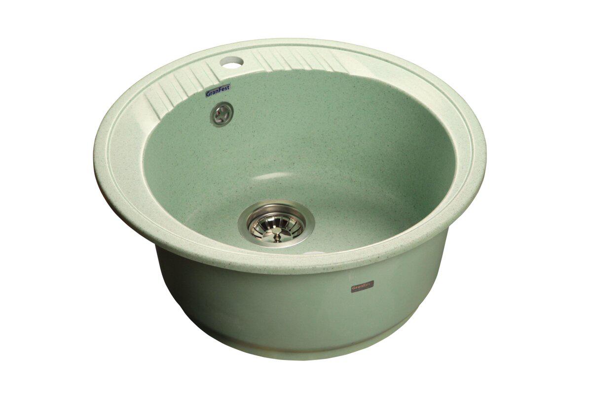 

Мойка кухонная Granfest Rondo gf-r--520 салатовый