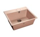 Мойка кухонная GRANFEST QUADRO GF-Q--560 светло-розовый