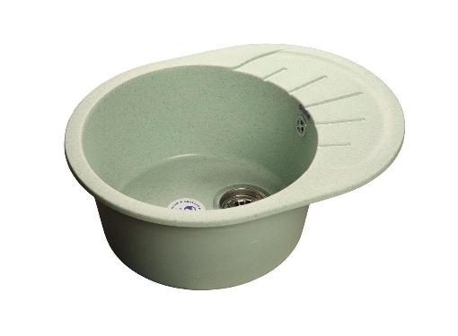 Изображение товара Кухонная мойка GRANFEST RONDO GF-R--580L салатовая с овальной формой