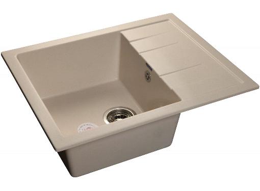 Изображение товара Кухонная мойка GRANFEST QUADRO GF-Q--650L белый с крылом прямоугольная