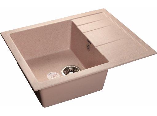 Изображение товара Мойка кухонная GRANFEST QUADRO GF-Q--650L св.розовый, устойчивость к царапинам