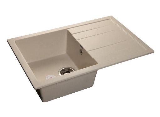 Изображение товара Мойка кухонная GRANFEST QUADRO GF-Q--780L белый искусственный материал
