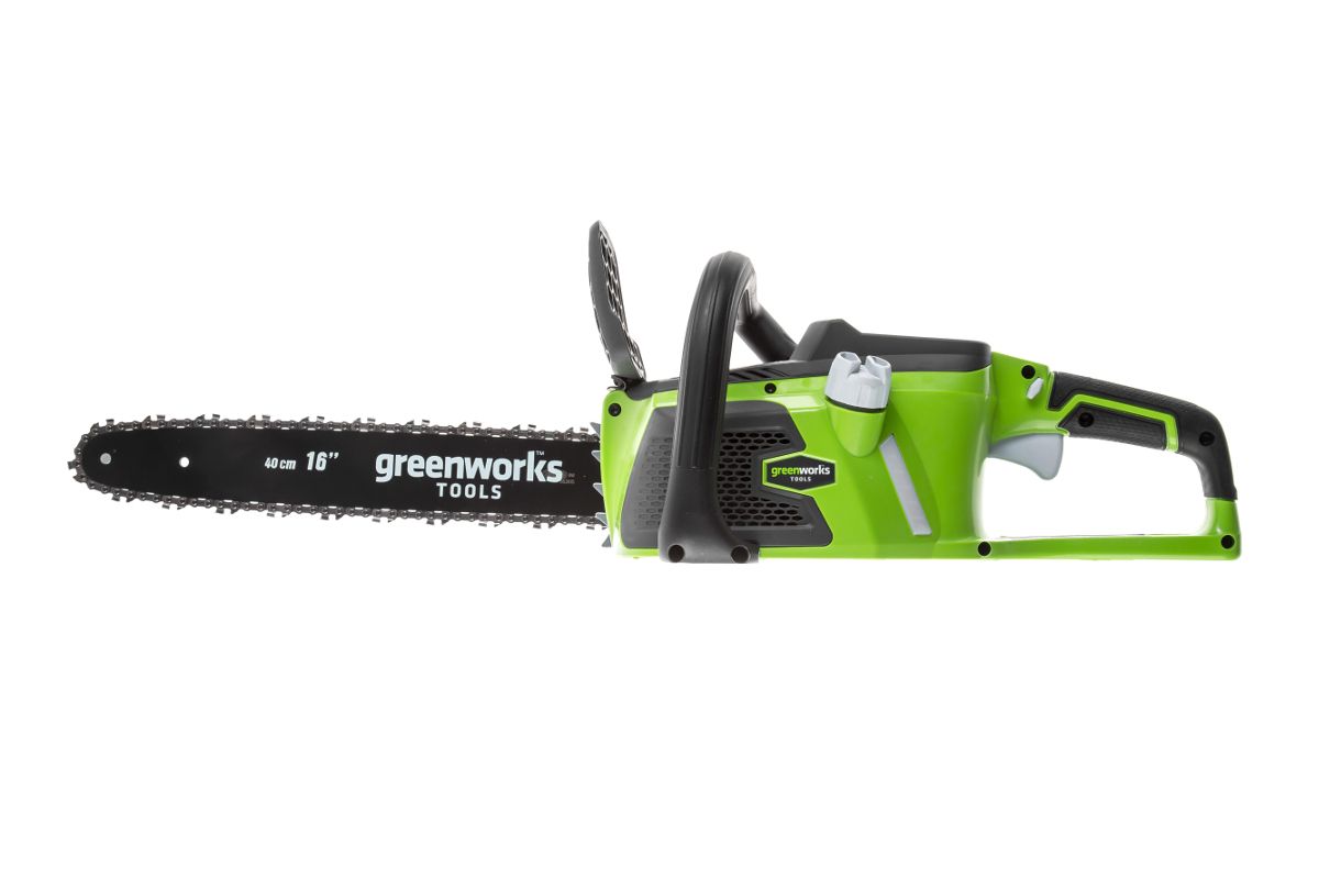 Пила гринворкс 40. Аккумуляторной цепной пилы GREENWORKS gd40cs40. GREENWORKS gd40cs18. GREENWORKS gd40-cs40-k4. Аккумуляторная пила GREENWORKS gd40cs18.