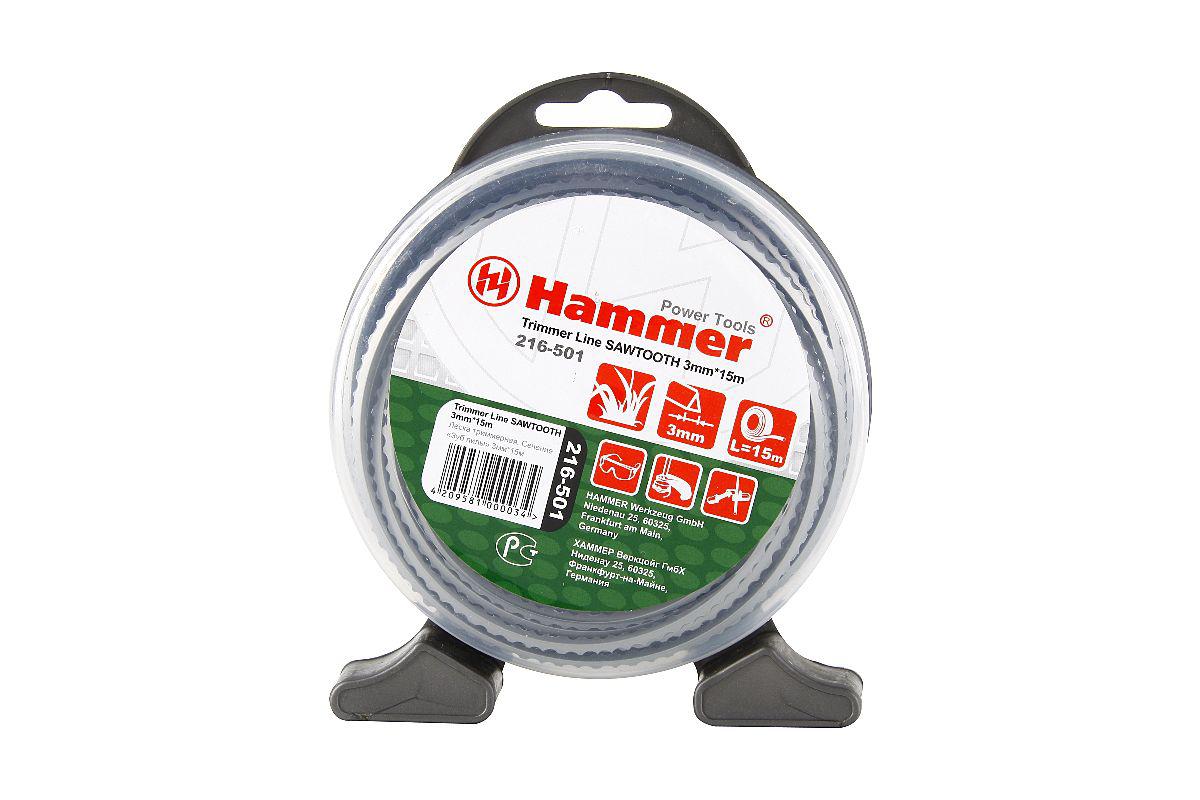 

Леска для триммеров Hammer Tl sawtooth 3.0mm x 15m, Tl sawtooth 3.0mm x 15m