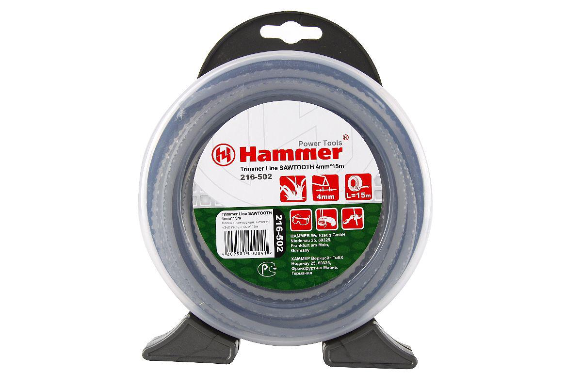 

Леска для триммеров Hammer Tl sawtooth 4.0mm x 15m, Tl sawtooth 4.0mm x 15m