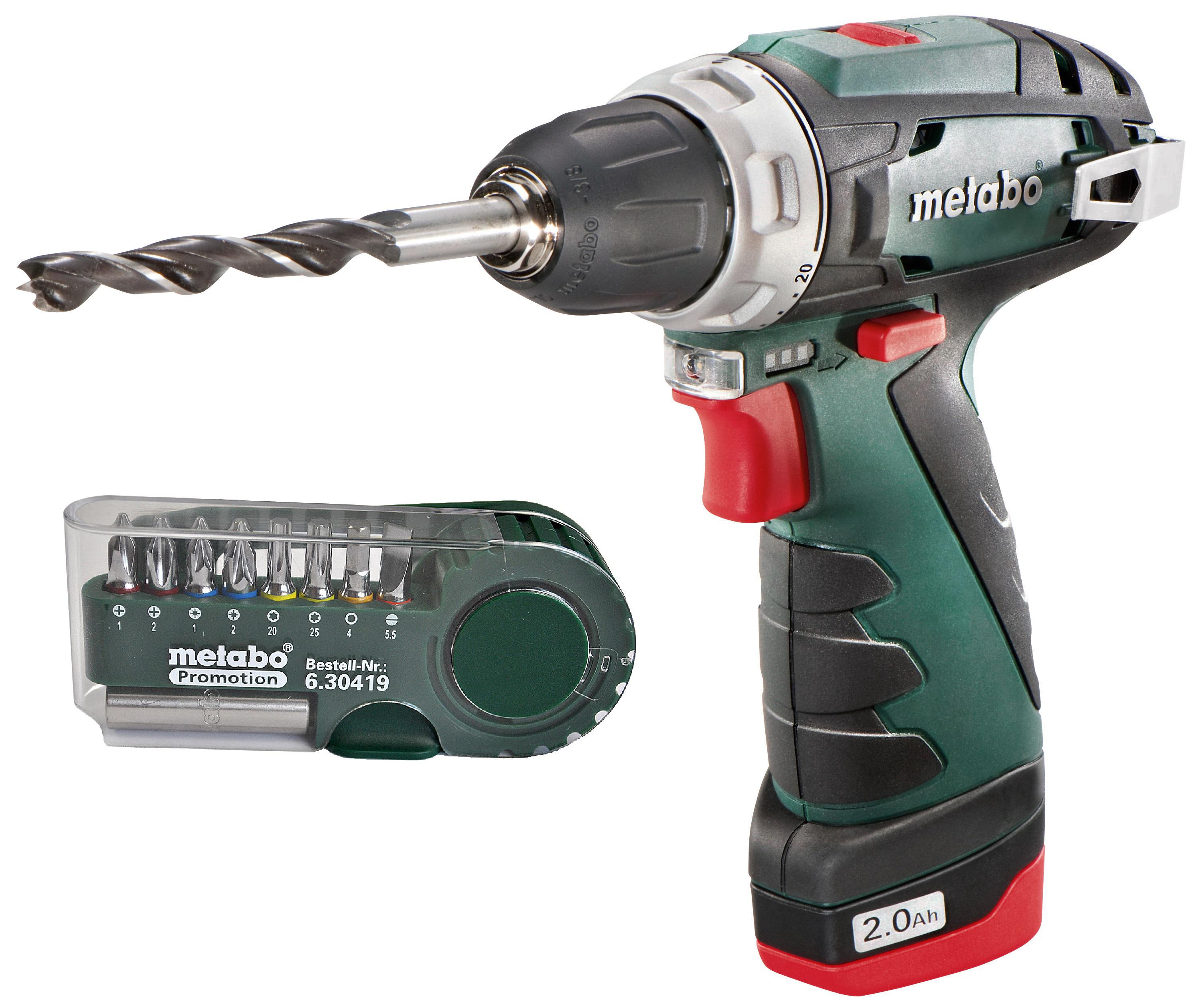 

Набор Metabo Дрель аккумуляторная powermaxx bs x2 (600080500) +Набор бит 630419000 9 предм., Дрель аккумуляторная powermaxx bs x2 (600080500) +Набор бит 630419000 9 предм.