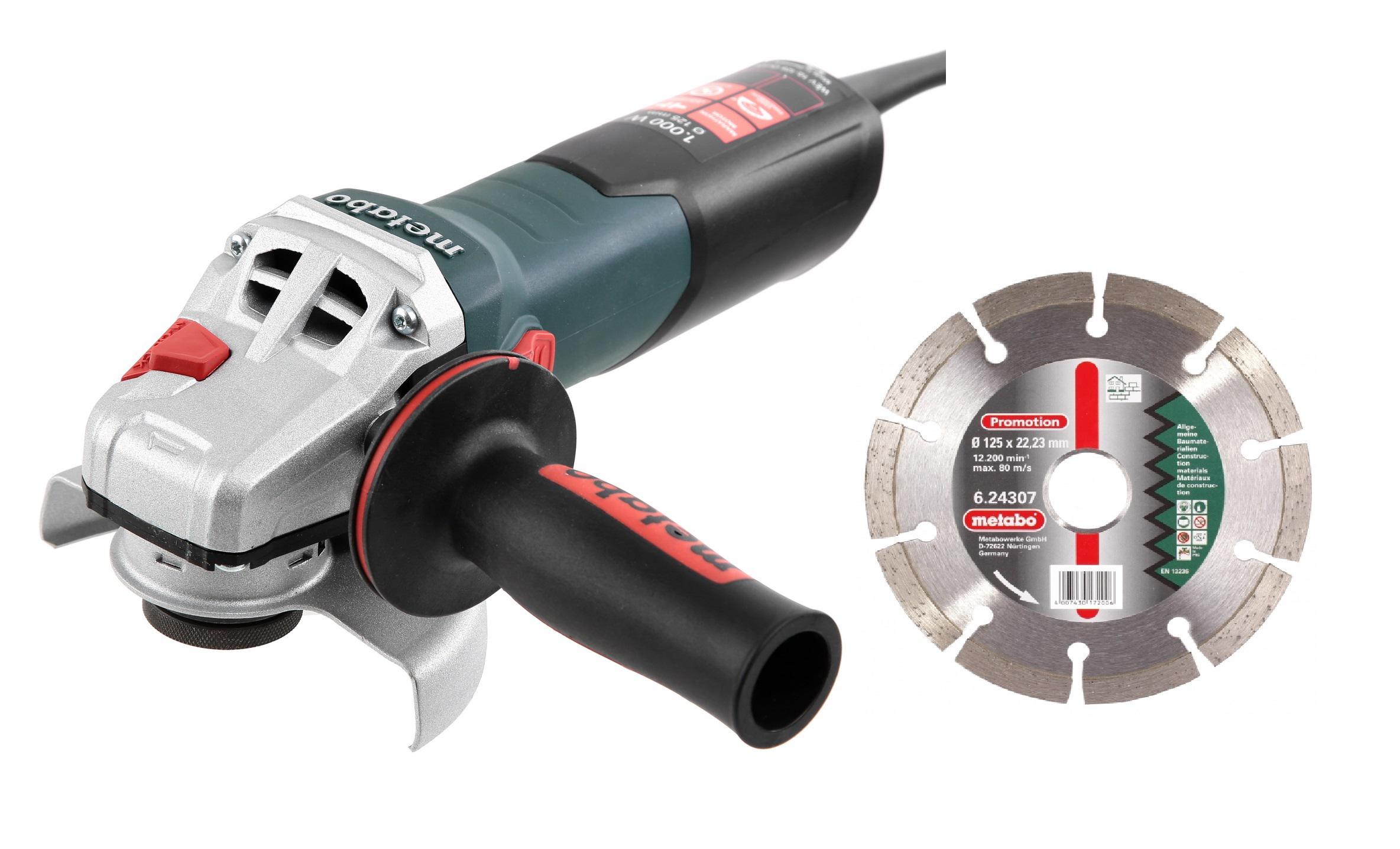 

Набор Metabo УШМ (болгарка) wev 10-125 quick (600388000) +Круг алмазный promotion 125 Х 22, УШМ (болгарка) wev 10-125 quick (600388000) +Круг алмазный promotion 125 Х 22