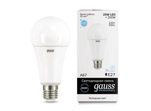   GAUSS LED Elementary A67 25W E27 6500K (73235)