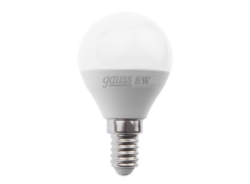  GAUSS LED Elementary Globe 8W E14 4100K (53128)