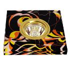 Светильник DE FRAN FT 791 роспись квадрат золото / черный+золото