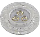 Изображение товара Светильник DE FRAN FT 817 led с пра и led хром+прозрачный центр+кристалы 3000к