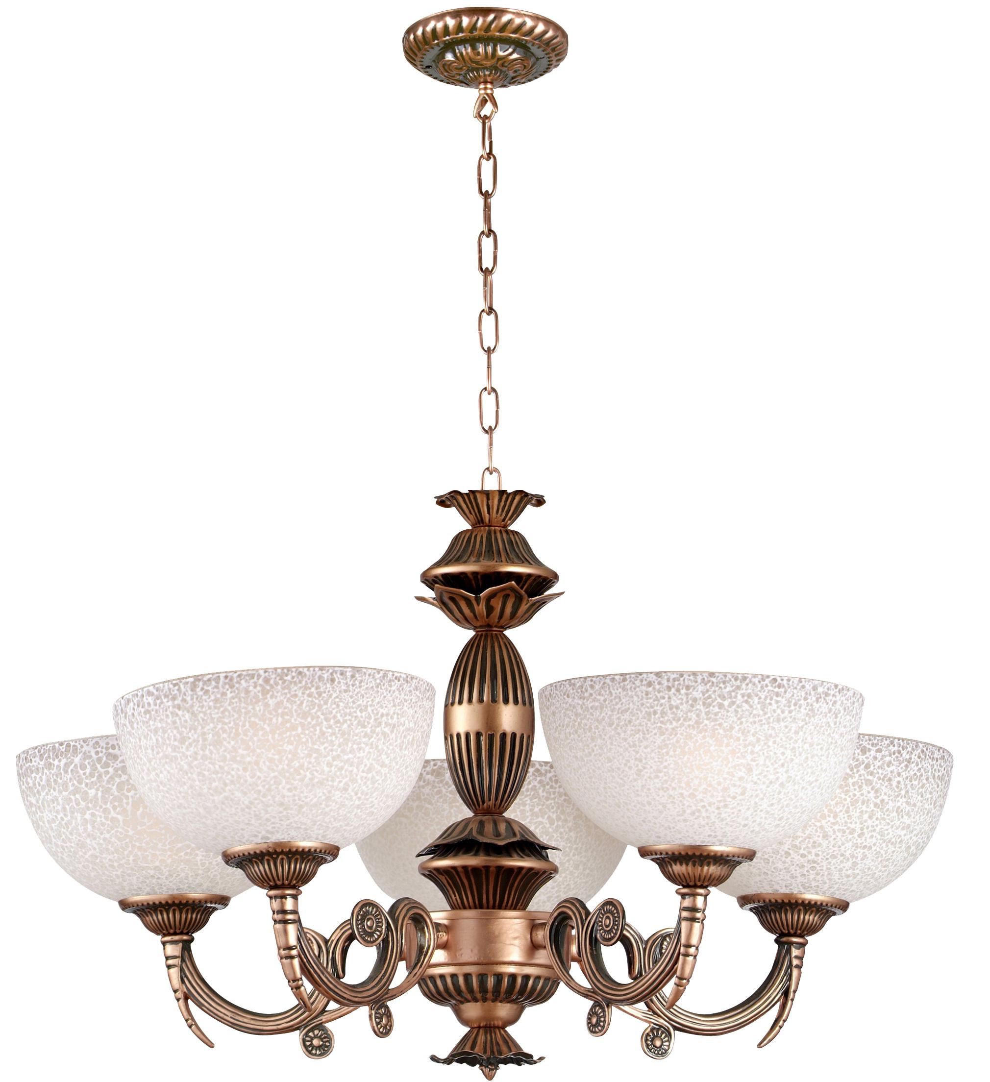 

Люстра De fran Yp2-3247-5rb классика античная медь стекло с узором, Yp2-3247-5rb классика античная медь стекло с узором