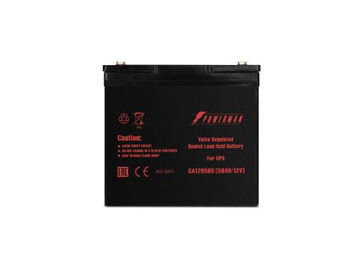 Изображение товара Аккумулятор для ИБП POWERMAN CA12500/UPS 12 В 50 Ач герметизированный