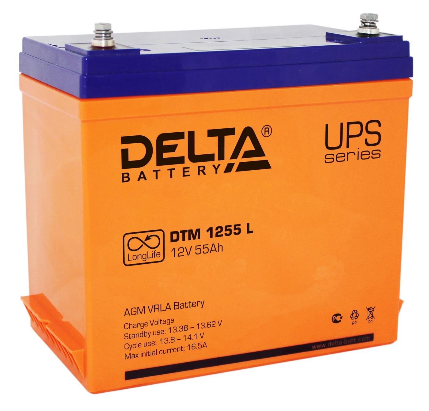 

Аккумулятор для ИБП Delta Dtm 1255 l