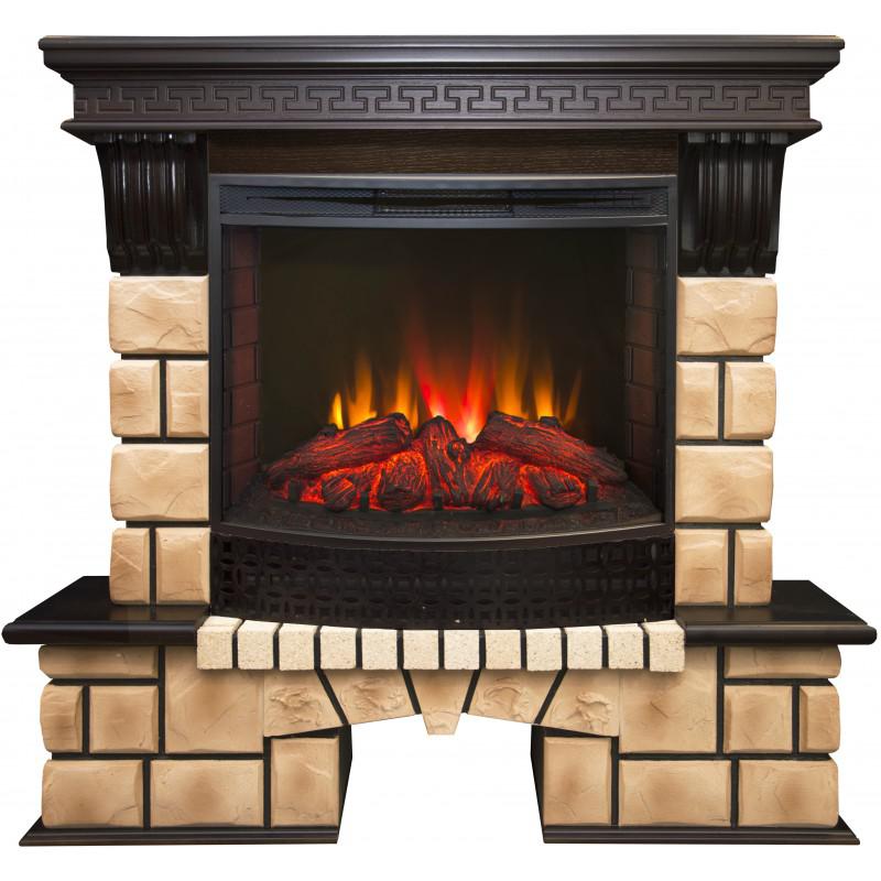 Электрокамин Real flame Stone brick 25/25,5 ao+evrika 25,5 юбки evrika юбка женская вектра