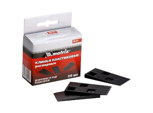 Изображение товара Пластиковые распорные клинья для корректировки при укладке напольных покрытий MATRIX 88101