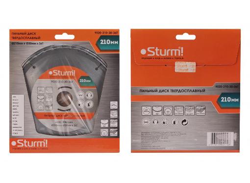 Изображение товара Диск пильный твердосплавный Sturm! 9020-210-30-36T 210x30x36 зубьев для резки дерева