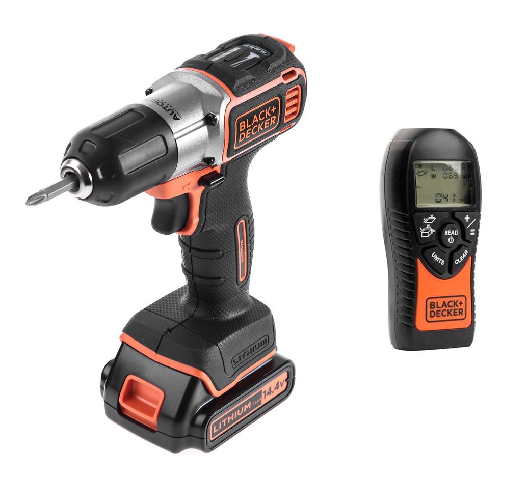 

Набор Black & decker Дрель-шуруповерт asd14kb-qw +Дальномер bdmu040-fr