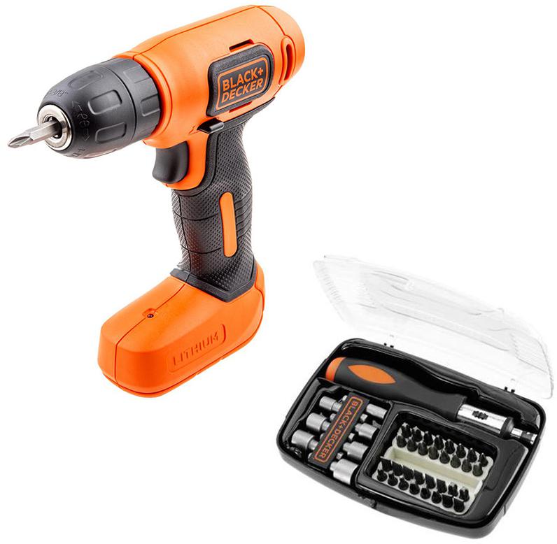 

Набор Black & decker Дрель-шуруповерт bdcd8-xk+Отвертка с набором бит А7062, Дрель-шуруповерт bdcd8-xk+Отвертка с набором бит А7062
