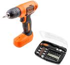 Набор BLACK & DECKER Дрель-шуруповерт BDCD8-XK+Отвертка с набором бит А7062