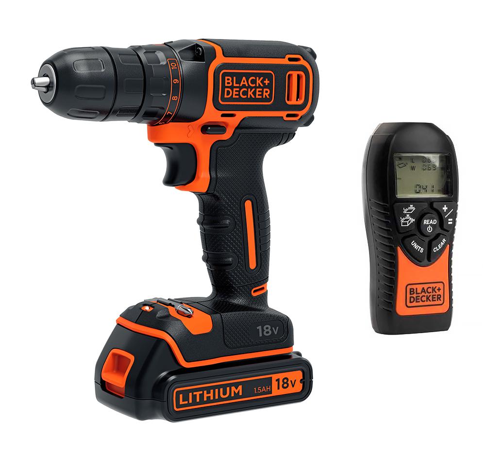 

Набор Black & decker Дрель аккумуляторная bdcdc18kb-qw +Дальномер bdmu040-fr