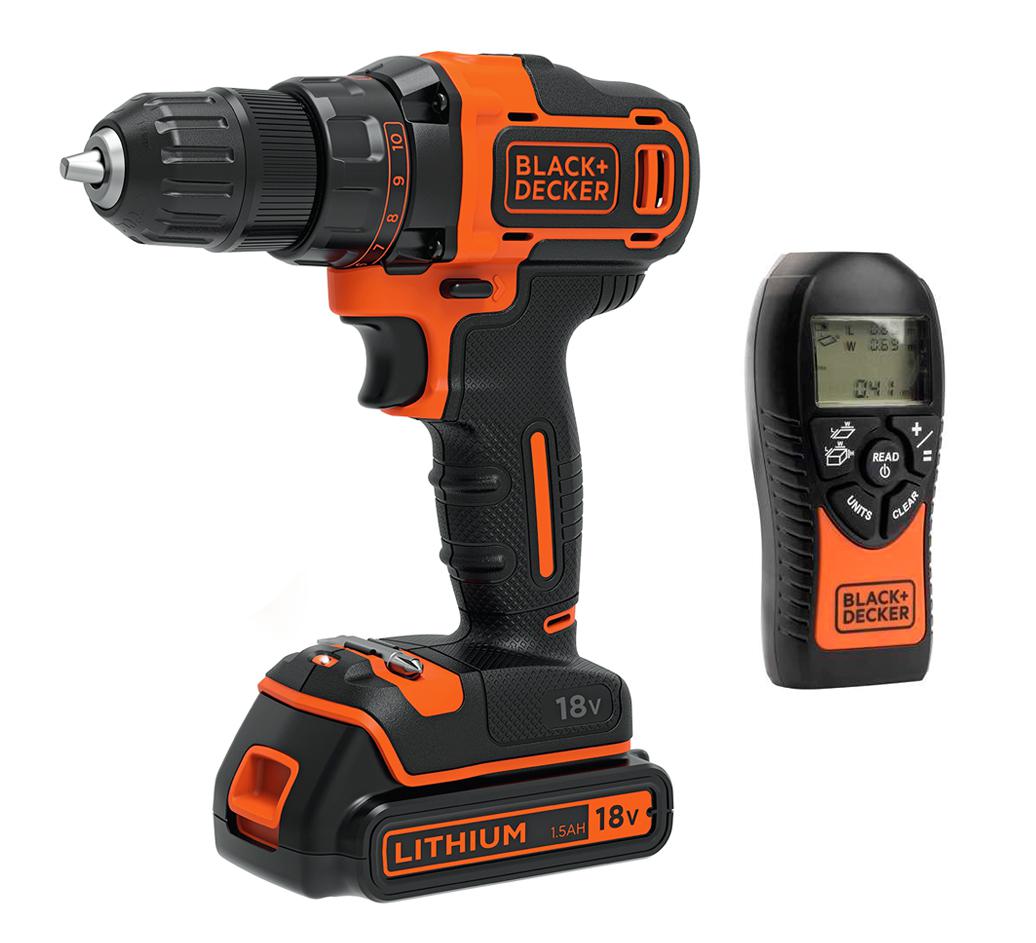 

Набор Black & decker Дрель аккумуляторная bdcdd186kb-qw +Дальномер bdmu040-fr