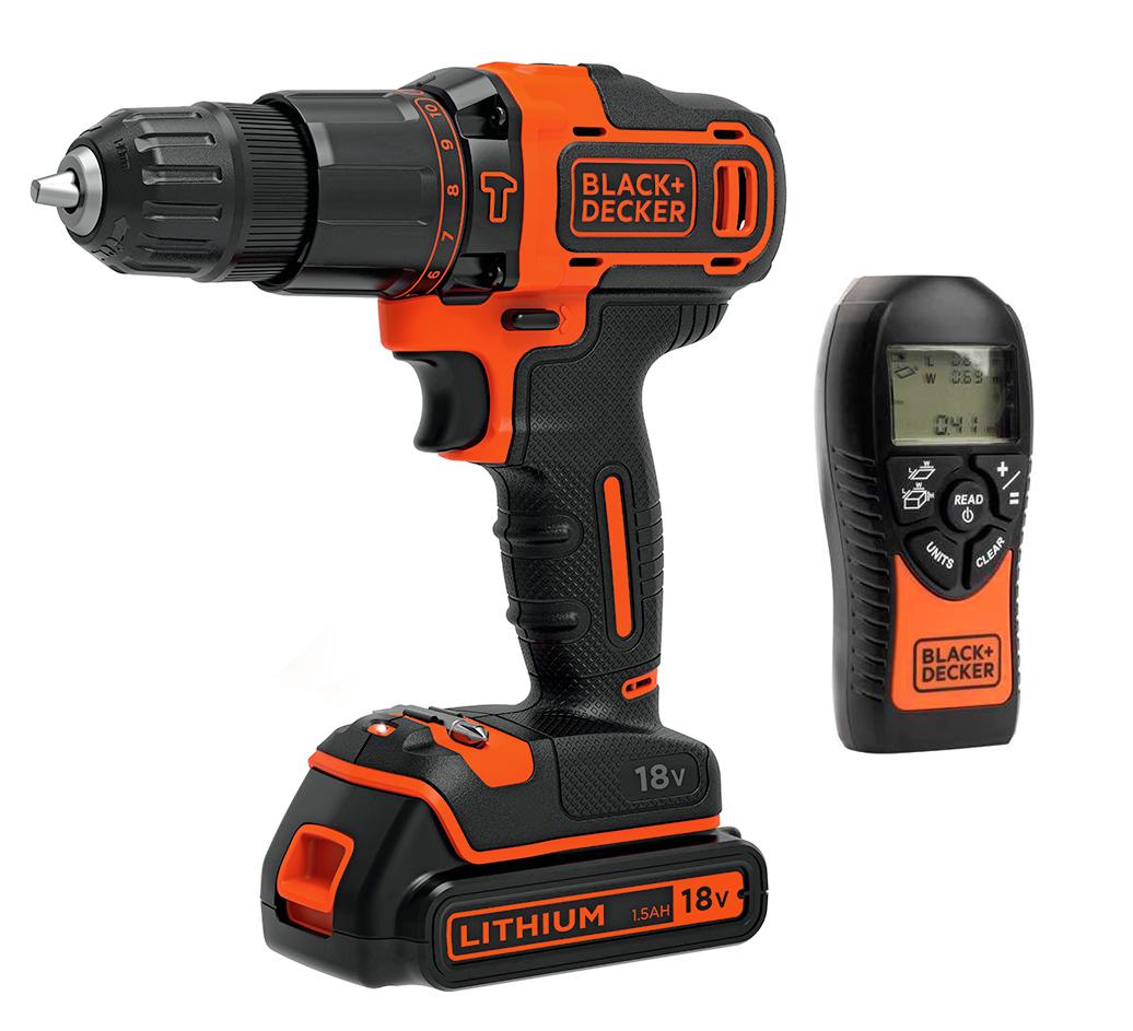

Набор Black & decker Дрель аккумуляторная bdchd18kb-xk +Дальномер bdmu040-fr