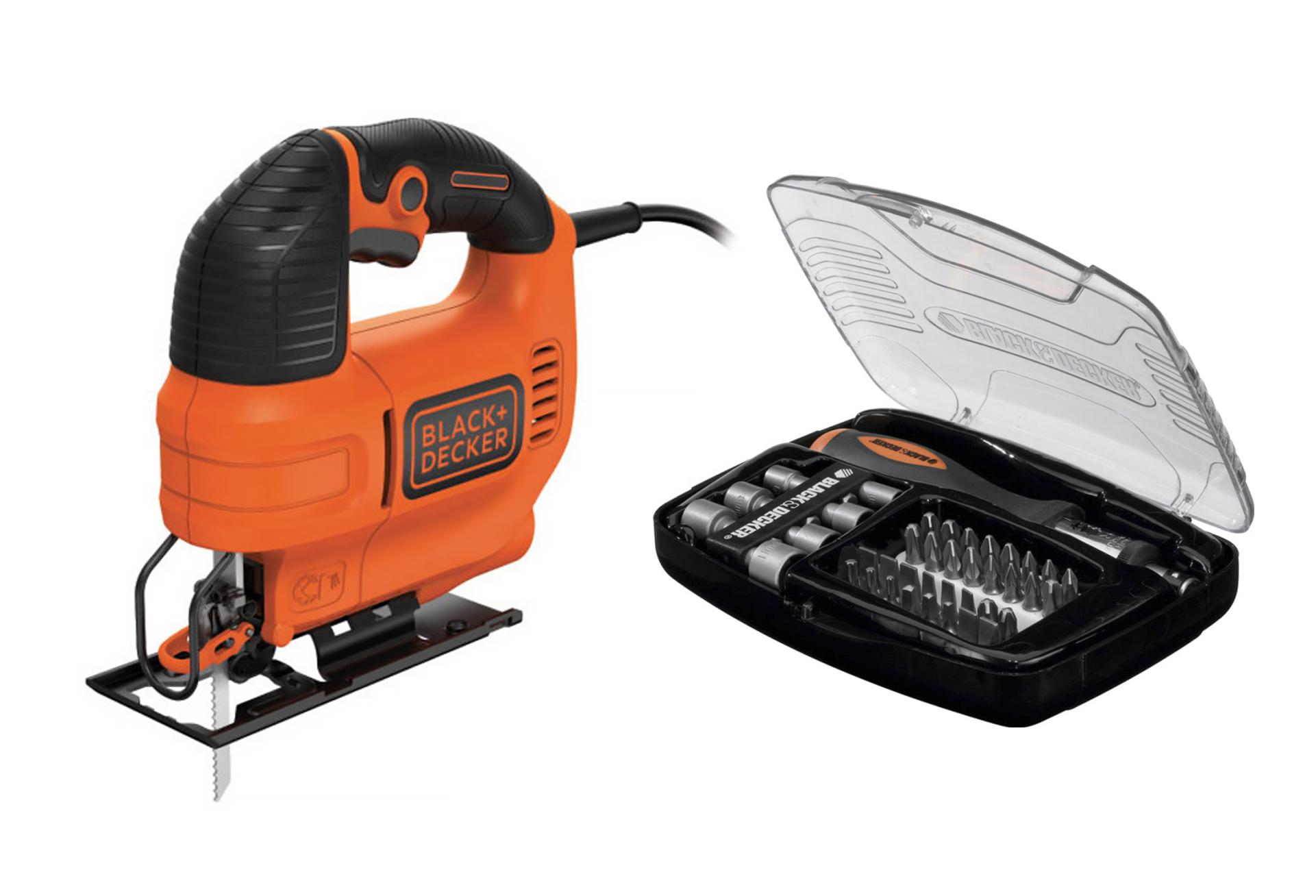 

Набор Black & decker Лобзик ks701e-qs+Отвертка с набором бит А7062