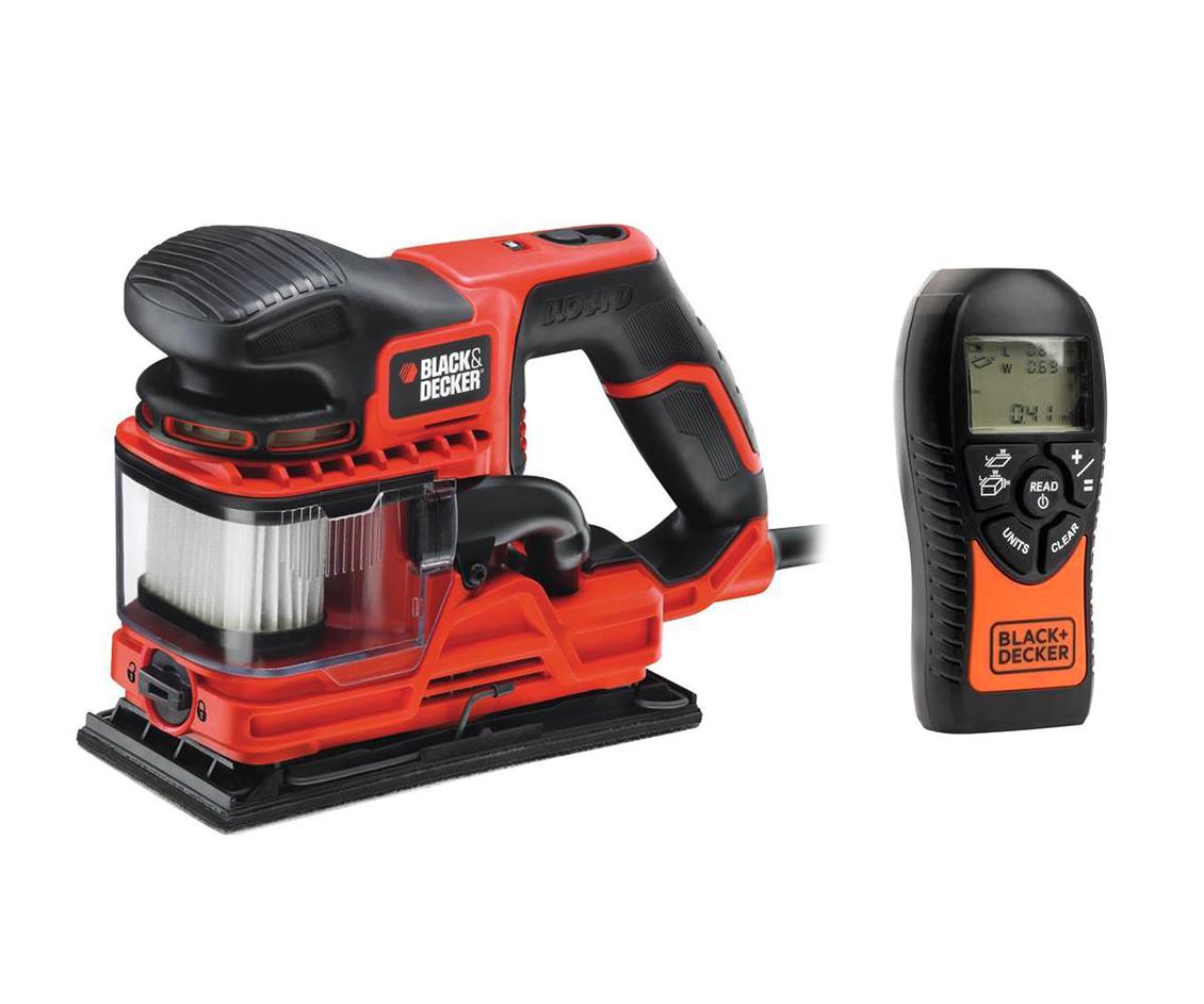 

Набор Black & decker Машинка шлифовальная плоская (вибрационная) ka330e-qs +Дальномер bdmu040-fr