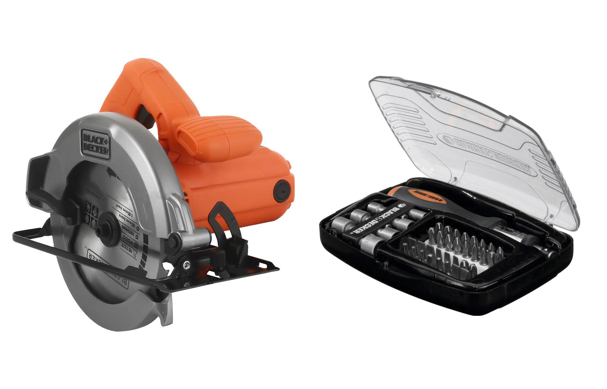 

Набор Black & decker Пила циркулярная cs1004-ru+Отвертка с набором бит А7062
