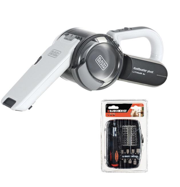 

Набор Black & decker Пылесос pv1820l-qw+Отвертка с набором бит А7062