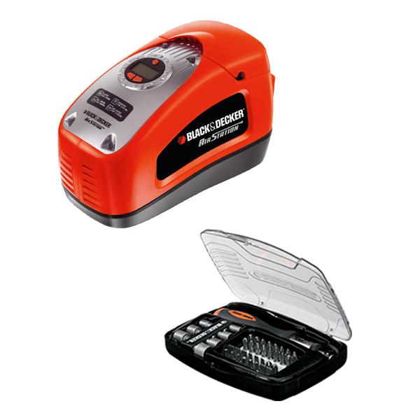 

Набор Black & decker Компрессор asi300+Отвертка с набором бит А7062