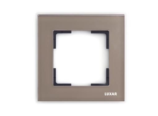 Изображение товара Рамка LUXAR Art 15.901.21 стекло мокко на 1 пост для электроприборов
