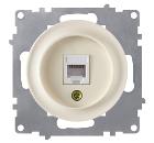 Изображение товара Механизм розетки ONEKEYELECTRO Florence RJ-45 IP20 бежевый скрытая установка
